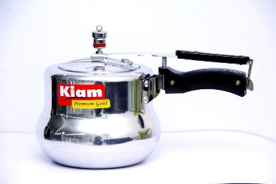 Picture of Induction Kiam Premium Gold Pressure Cooker (ORDER AS PER SIZES) (Silver5.5L)