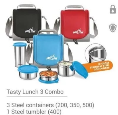 Picture of Milton Tasty Lunch Combo (SOFTLINE) (Multicolor-COMBO-4)