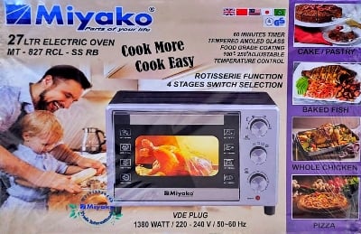 Picture of Miyako Multi Purpose Electric Toaster Oven (MT-827RCL)