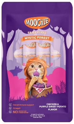 Picture of Moochie Treat for Cats and Kittens Chicken & Purple Sweet Potato Flavor 15G Pouch (5PCS)