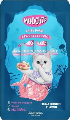 Picture of Moochie Treat for Cats and Kittens Tuna Bonito Flavor 15G Pouch (25PCS)