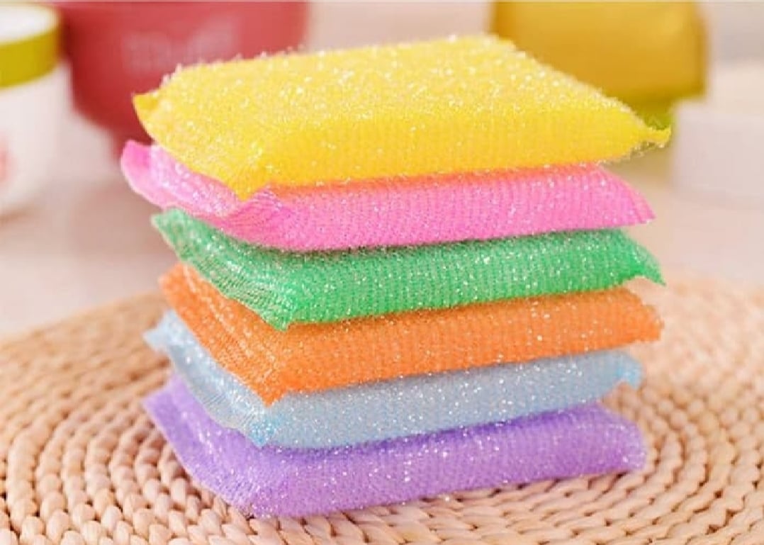 Picture of Soft Sponge Scrubbing Pad Kitchen Bowl Dish Pot Wash Cleaning Pads (4PIECES)