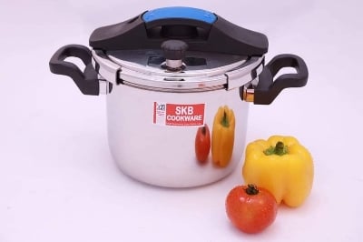 Picture of Stainless Steel Pressure Cooker Whistle System 304 FOOD GRADE (Silver3Ltr)