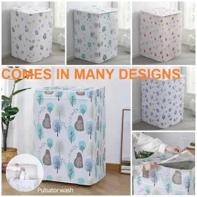 Picture of Top Loader Washing Machine Covers Washer Cover Top Loading Washing Machine Cover Waterproof Cover (Multicolor9-12KG)