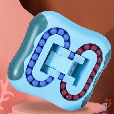 Picture of Rotating Magic Bean Cube Toys,Decompression Spinning Magic Bead Puzzles,Fidget Magic Cube Toy for Office Relief Stress Anxiety Game Creative Toys-Multicolor