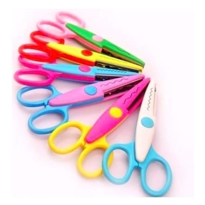 Picture of Art and Craft Zig Zag paper Scissor (set of 6)