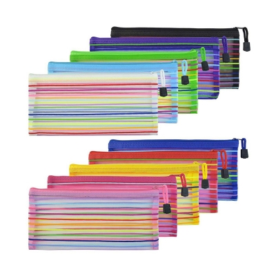 Picture of Pencil and Pen Net Bag 2 pcs-Multicolor