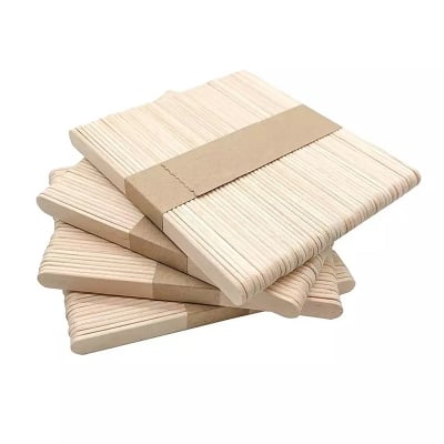 Picture of Popsicle Ice Cream Sticks - Pack of 50, High-Quality Wooden Treat Sticks-80mm length by 10mm width by 2mm height