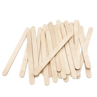 Picture of Popsicle Ice Cream Sticks - Pack of 50, High-Quality Wooden Treat Sticks-80mm length by 10mm width by 2mm height