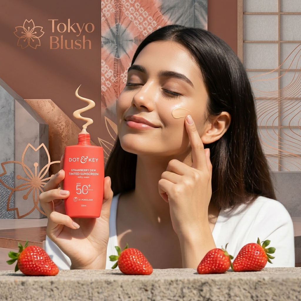 Picture of Dot & Key Strawberry Dew Tinted Sunscreen SPF 50+ Daily Wear – 50ml