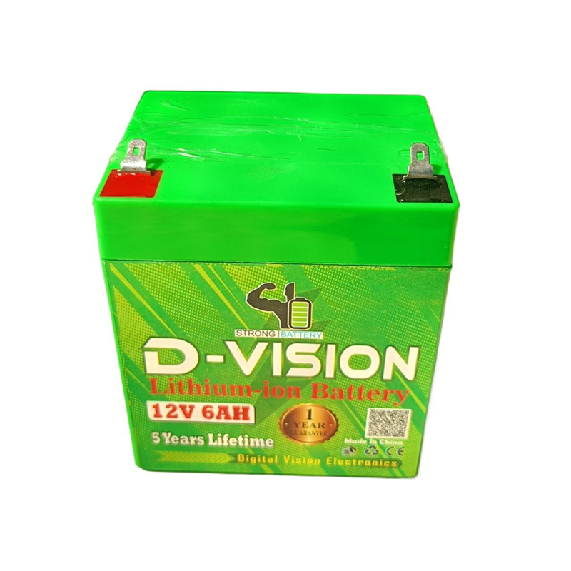 Picture of 12 Volt 6ah Battery D Vision Lithium-ion Battery bms Protection with 1 years Gruntee