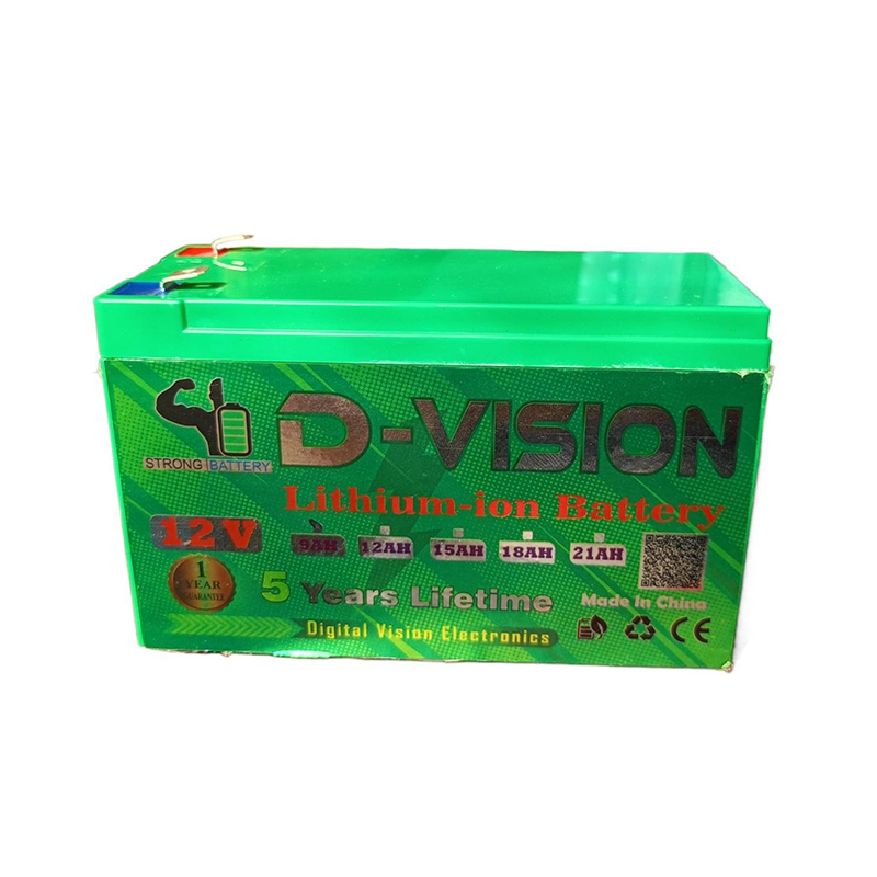 Picture of 12v 9ah Battery D Vision Lithium-ion Cell BMS Protection with 1 Years Gruntee