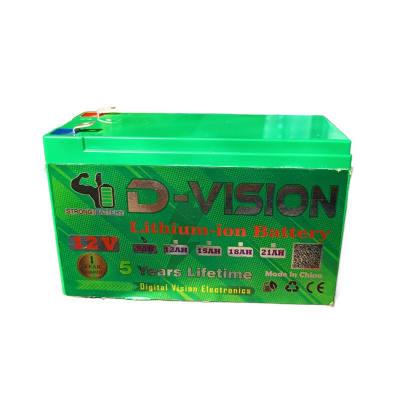 Picture of 12v 9ah Battery D Vision Lithium-ion Cell BMS Protection with 1 Years Gruntee