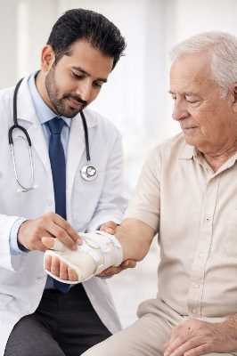 Picture of Tynor Premium Hand Resting Splint Ergonomic Wrist & Hand Support Brace for Recovery and Rehabilitation