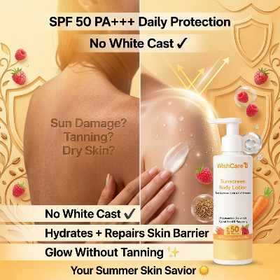 Picture of WishCare SPF50 Sunscreen Body Lotion 200ml