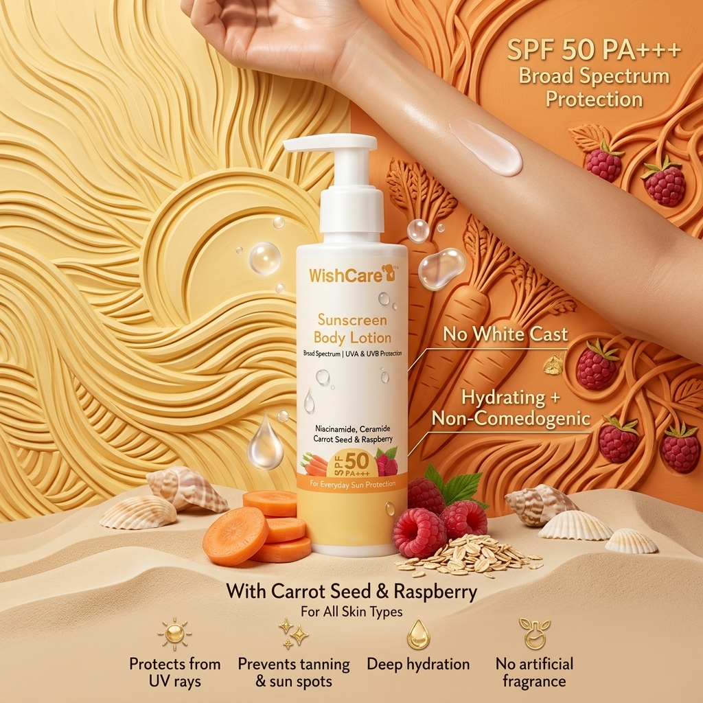 Picture of WishCare SPF50 Sunscreen Body Lotion 200ml