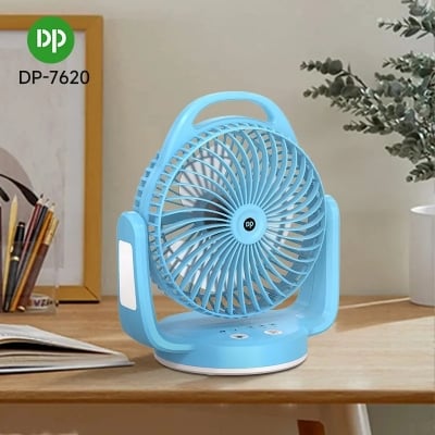 Picture of DP-7620 Rechargeable Desktop Fan with Light and Hook-0892