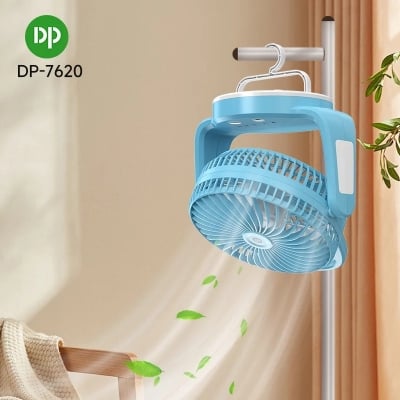 Picture of DP-7620 Rechargeable Desktop Fan with Light and Hook-0892