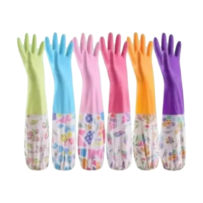 Picture of Kitchen Hand Gloves Long 1Pair - Hand Gloves - Hand Gloves -Multicolor