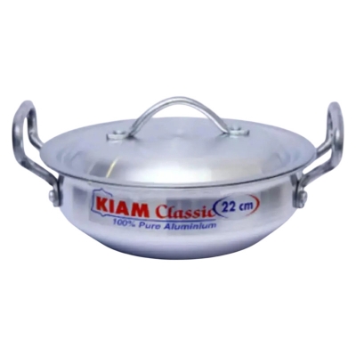 Picture of Kiam Aluminium Wok Pan -22CM -Silver
