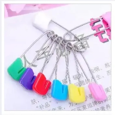 Picture of Stainless Steel Safety Pin for Hijab - 10 Pcs -Multicolor