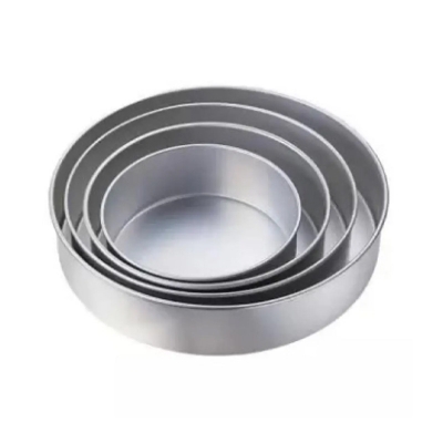 Picture of Round Cake Mold -4 Pieces Set -Silver
