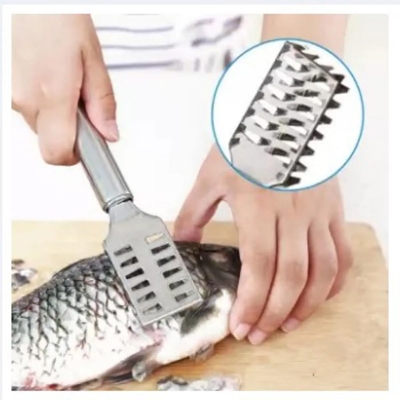 Picture of Fast Cleaning Fish Skin Scrapper - Silve -Silver