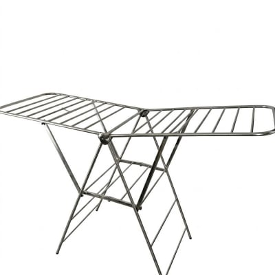Picture of Heavy SS Home Intuition Foldable Clothes Drying Rack Dryer -Silver