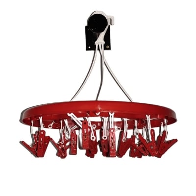 Picture of Round Hanger cloth clip -24 Clip -Red