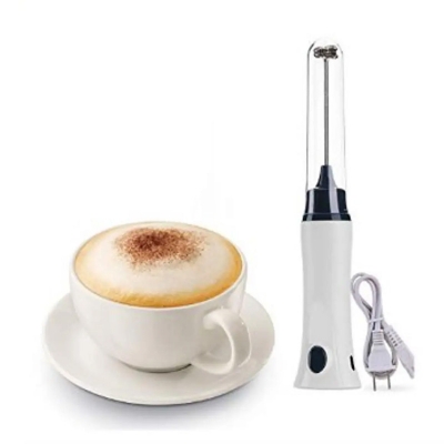 Picture of Hand Liquid Mixer and Coffee Maker Juice Maker Rechargeable USB -White -White