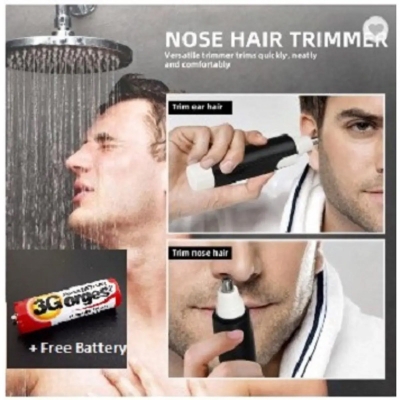 Picture of Electric ear and Nose hair remove trimmer for men Wireless -Black