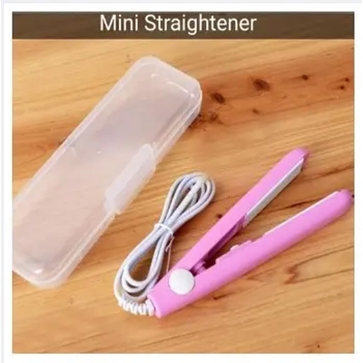 Picture of Mini Hair Straighteners Styling Tool Compact Size for Travel And Home Use Easy to Store And Use for Quick Straightening -Skin
