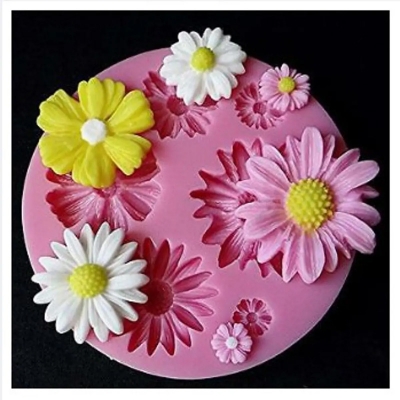 Picture of 3D Flower Silicone Mold Fondant Cake Decorating Chocolate Sugarcraft Mould DIY -Pink
