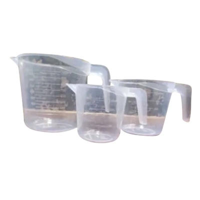 Picture of 3 pcs Mesurment Mug set Capacity-250ml,500ml,1000 ml -White