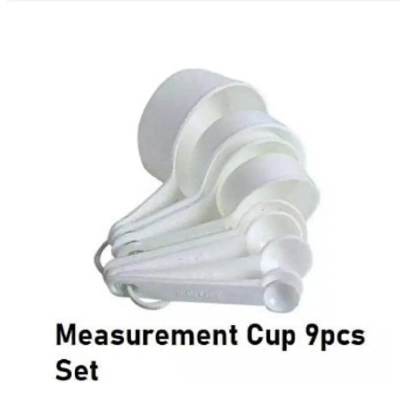 Picture of Measerment Cup Set 9 piece set - White -White