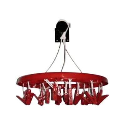Picture of Round Hanger cloth clip -24 Clip -Red