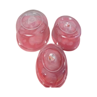 Picture of 3 Pieces 3 Size MICROWAVE FOOD COVER / Plate Cover Splatter Guard Non Stick Plastic Clear Dish Lid