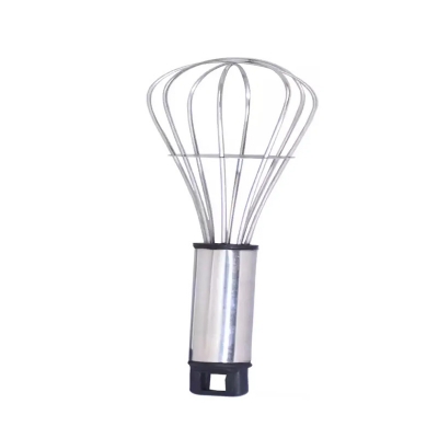 Picture of Heavy Hand Egg beater Silver Handle Egg Whisk Stainless steelll -Silver