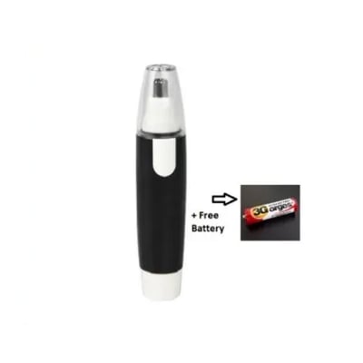 Picture of Nose Ear Hair Trimmer Stainless Steel Blade , Shaving And Unwanted Hair Removal Electric Trimmer -Black