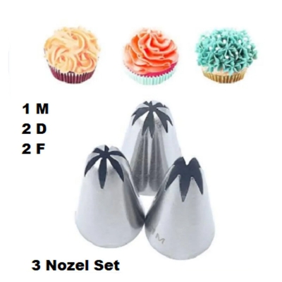 Picture of Stainless Steel 3 piecs Nozzle- 1M 2D 2F -Silver