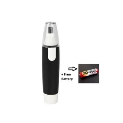 Picture of Nose + Ear Hair Trimmer Stainless Steel Blade , Shaving And Unwanted Hair Removal Electric Trimmer -Black