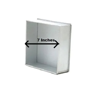 Picture of Square Cake Mold 7 inch 2 Pounds shape cake decoration mold Aluminum -Silver