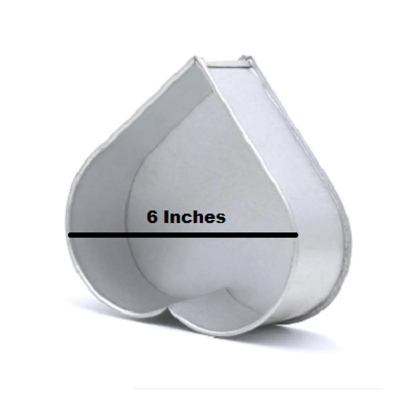 Picture of Heart Shape Cake Mold 6 inch 1 pound cake decoration mold Aluminum -Silver