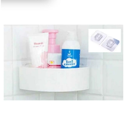 Picture of Kitchen and Bathroom Plastic Storage Corner Shelf (Select Colour)