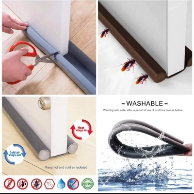 Picture of Door Draft and Dust Stopper Door Air Stopper Door Bottom Sealing Strip 37 Inches Door Draft Door gap and Dust Stopper Door Insect Protector - Multicolor