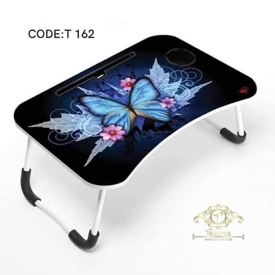 Picture of Butterfly Designs Portable Foldable Home Laptop/Notebook Stand Desk/Table for Study - Laptop Table