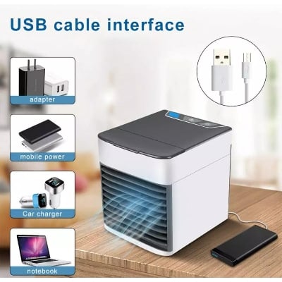 Picture of personal USB Mini Arctic AC Air Ultra Compact Portable Air Conditioner Cooler - White