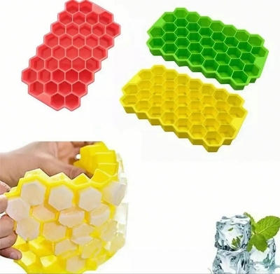 Picture of Silicone lce Cube Tray 37 Cavity lce-making Box - Multicolor