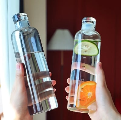 Picture of Transparent Water Bottle 500Ml - Stay Refreshed On-The-Go With A Sleek And Durable Design