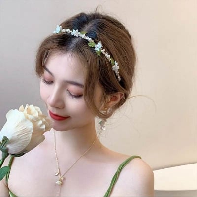 Picture of Leaves Hair Bands Hijab Pin Women And grils Jewelery Accessories - Multicolor - Int: One size